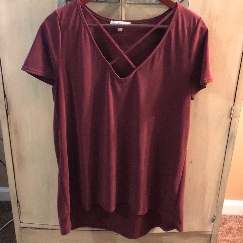 Maroon dressy shirt